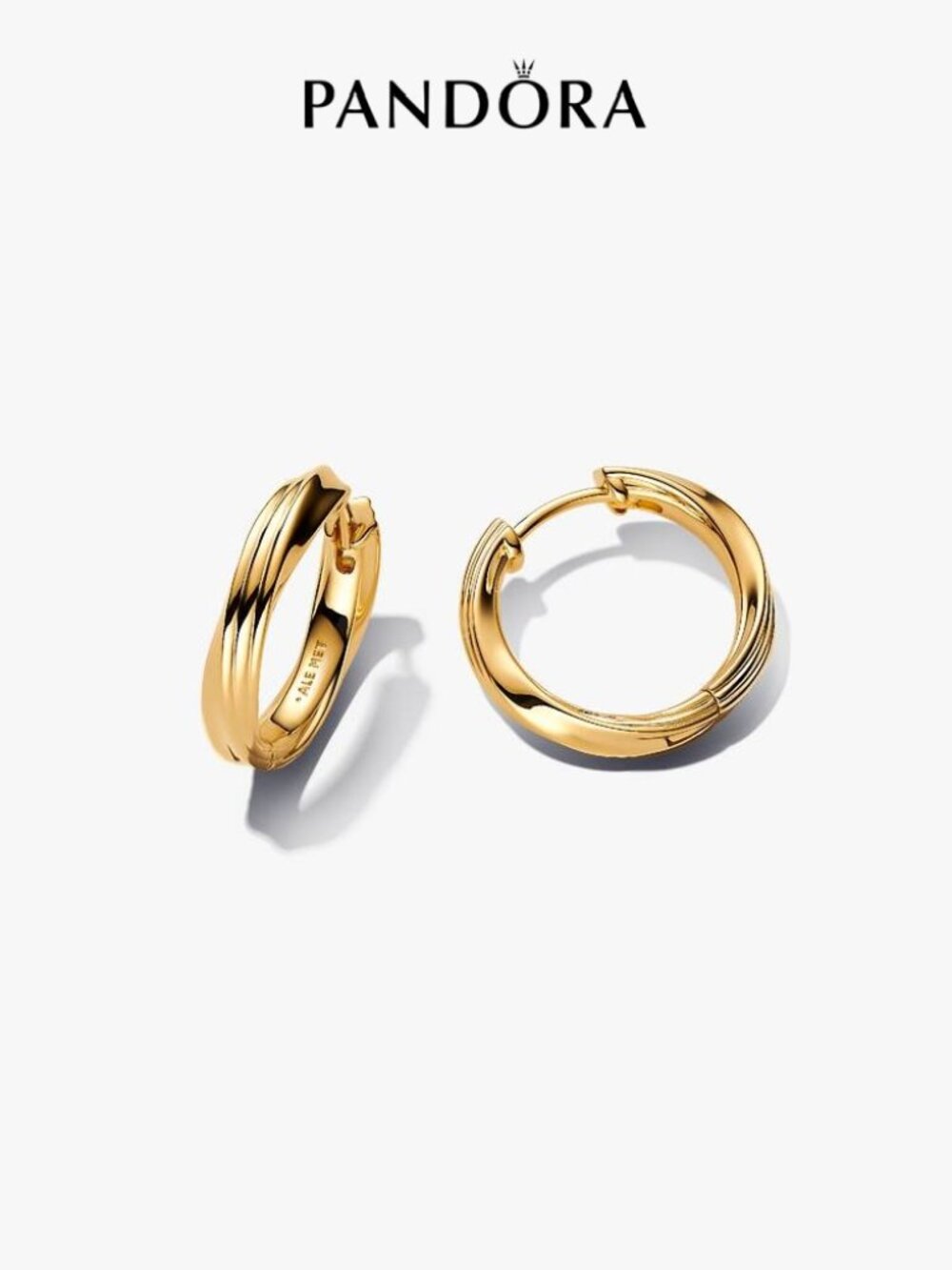 Pandora Twisted Hoop Earrings
